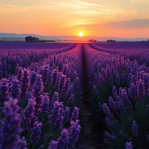 Champs de lavande en Provence, France